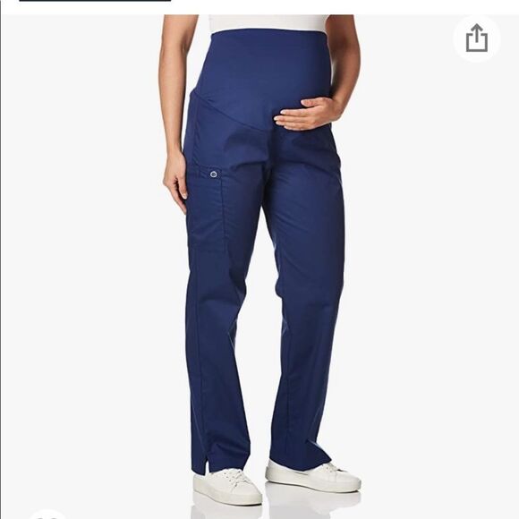 NWT! WonderWink Women's Wonderwork Maternity Pant 2XL Navy - Picture 1 of 10